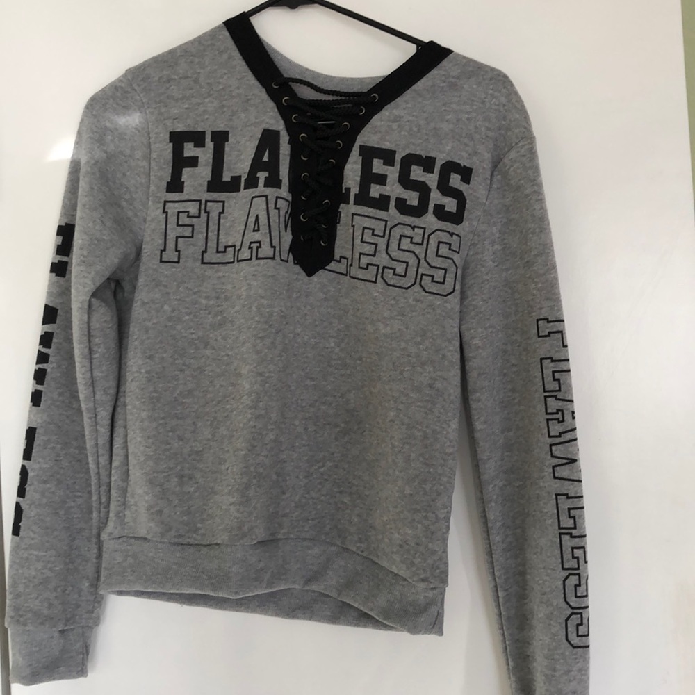 gray ‘ flawless ‘ sweatshirt